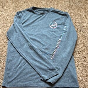 Vineyard Vines boys performance Long Sleeve Shirt with Logo